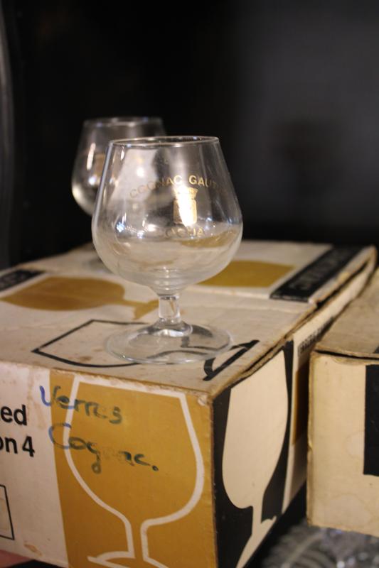 Twelve Gautier Cognac glasses