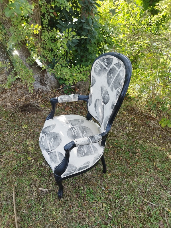 Restored old armchair