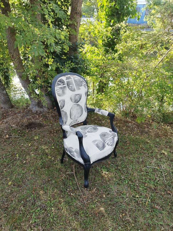 Restored old armchair