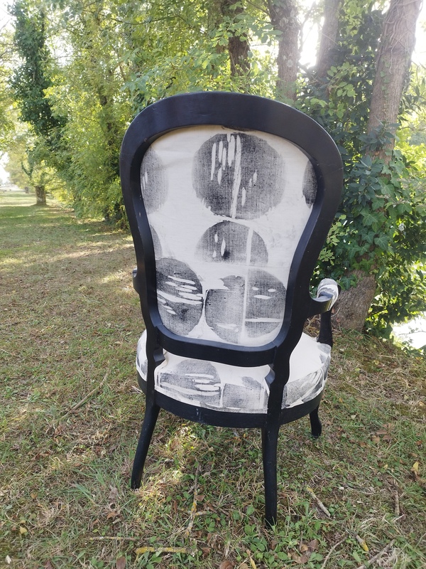 Restored old armchair