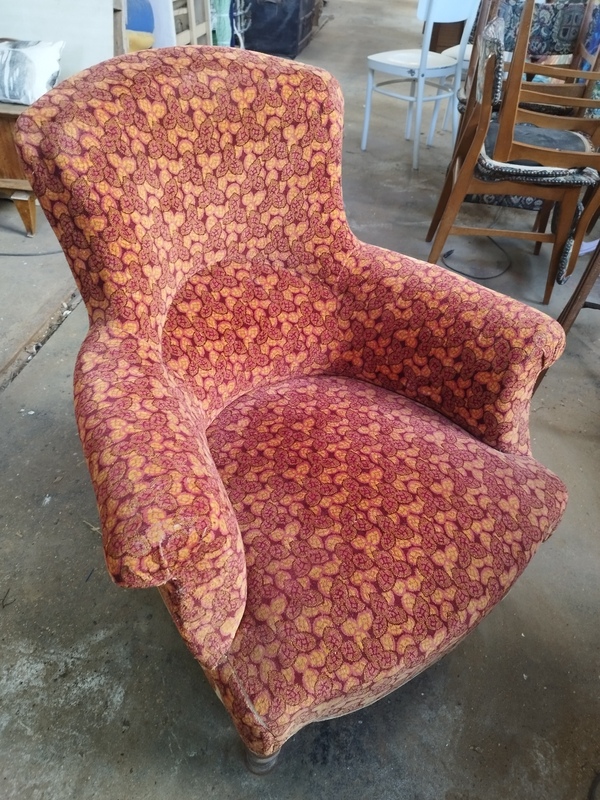 Antique 20th century bergère armchair 