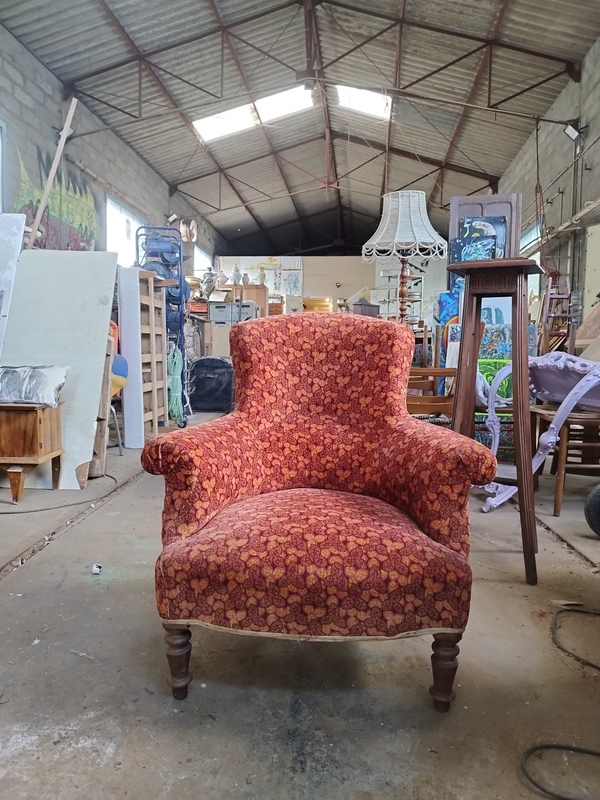 Antique 20th century bergère armchair 
