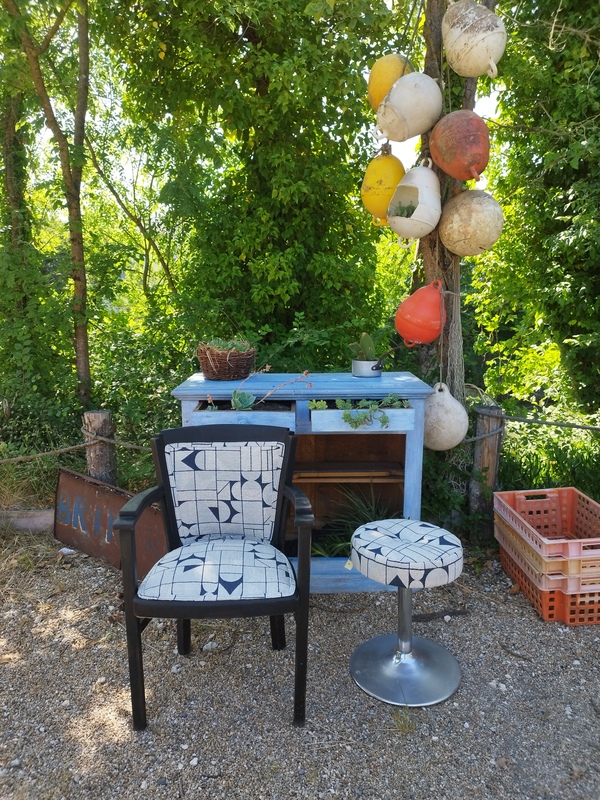 Refurbished bridge chair 