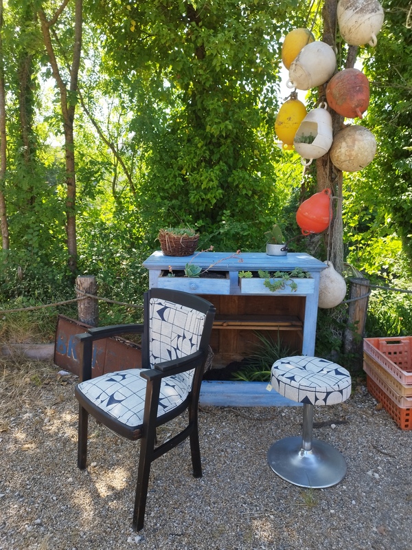 Refurbished bridge chair 