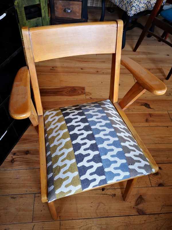 Vintage bridge armchair