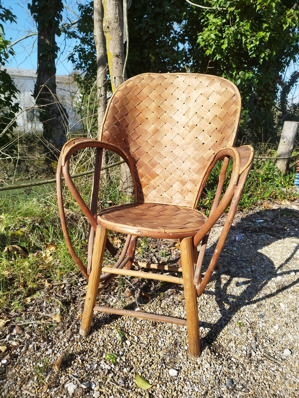 Chestnut armchair art pop 1950 