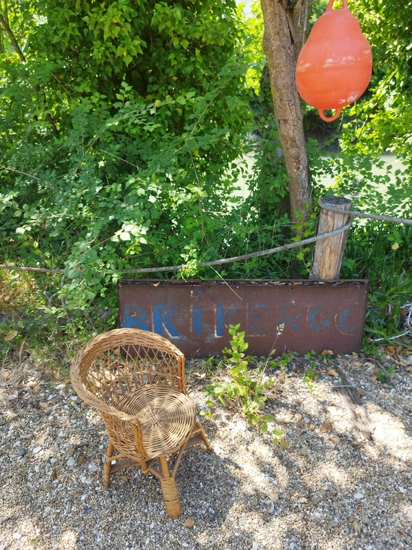 70s rattan children's armchair