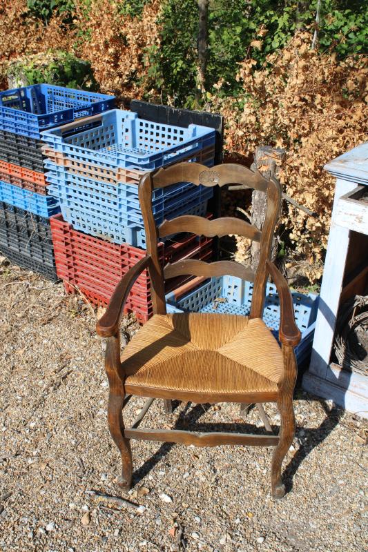 Rustic armchair from the 1950s and 60s 