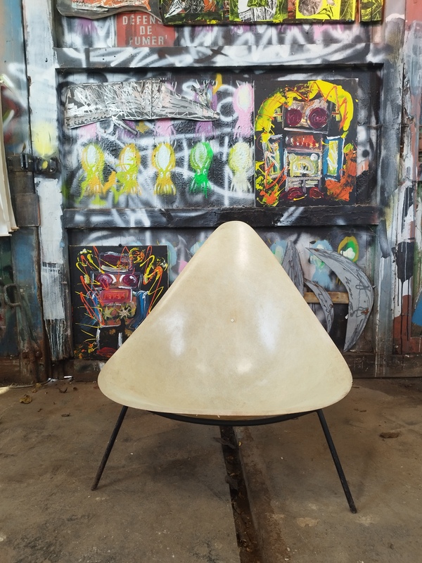 Ed Merat 50s tripod armchair