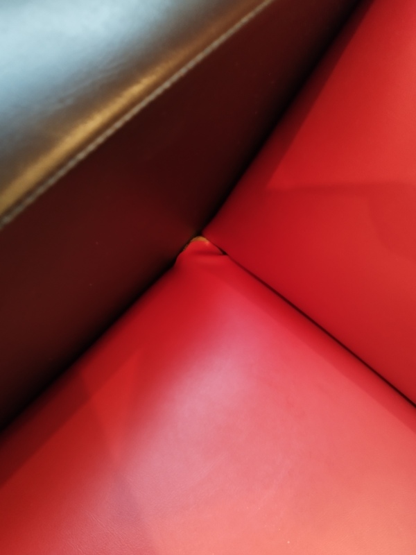 Vintage 70s faux leather armchair