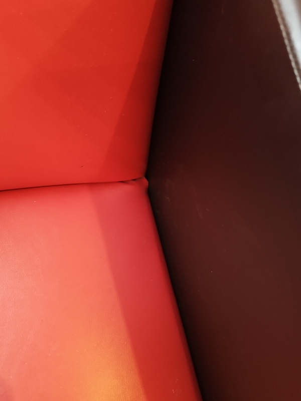 Vintage 70s faux leather armchair