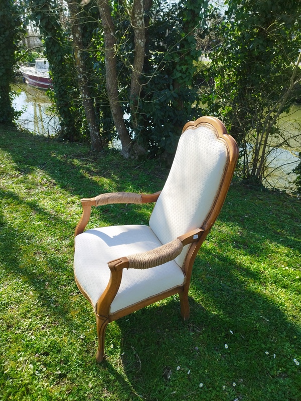 Refurbished Voltaire armchair 
