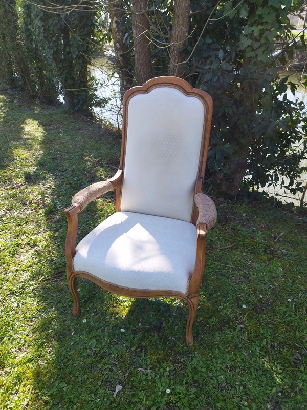 Refurbished Voltaire armchair 
