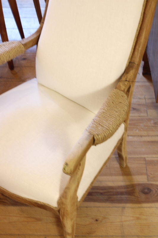 Refurbished Voltaire armchair 
