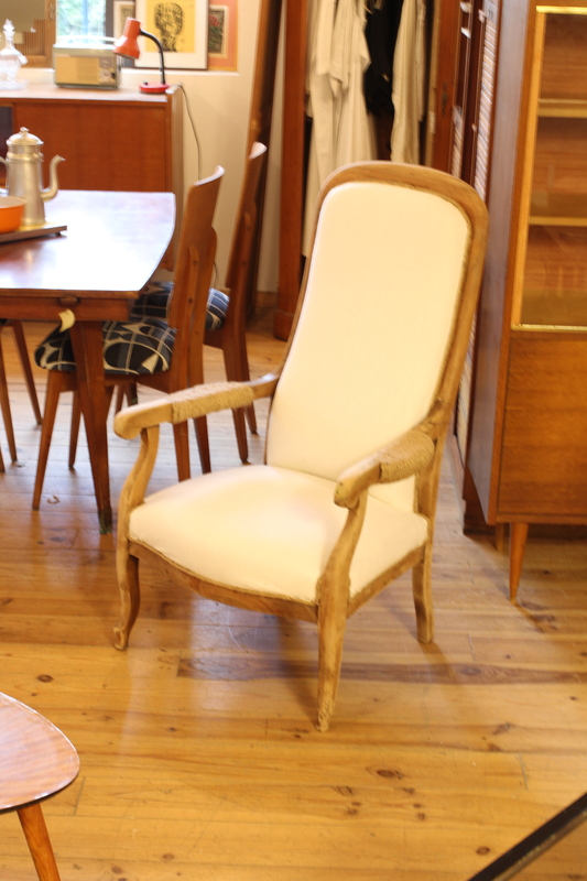 Refurbished Voltaire armchair 