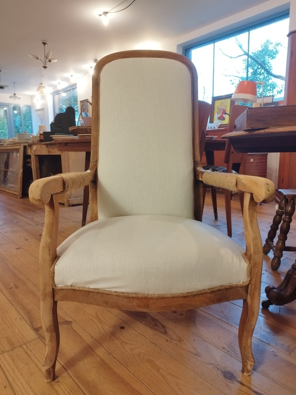 Refurbished Voltaire armchair 