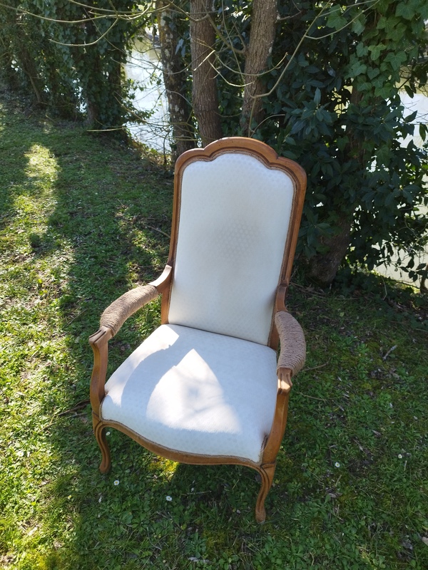 Refurbished Voltaire armchair 