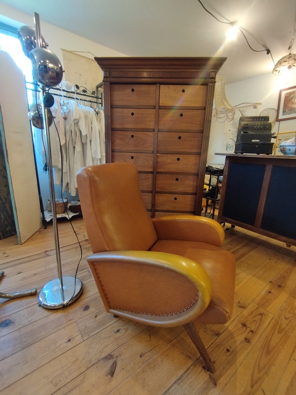 Zanuso armchair design 60s