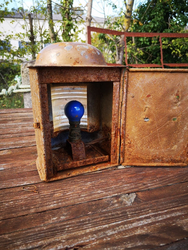 Old boat position light