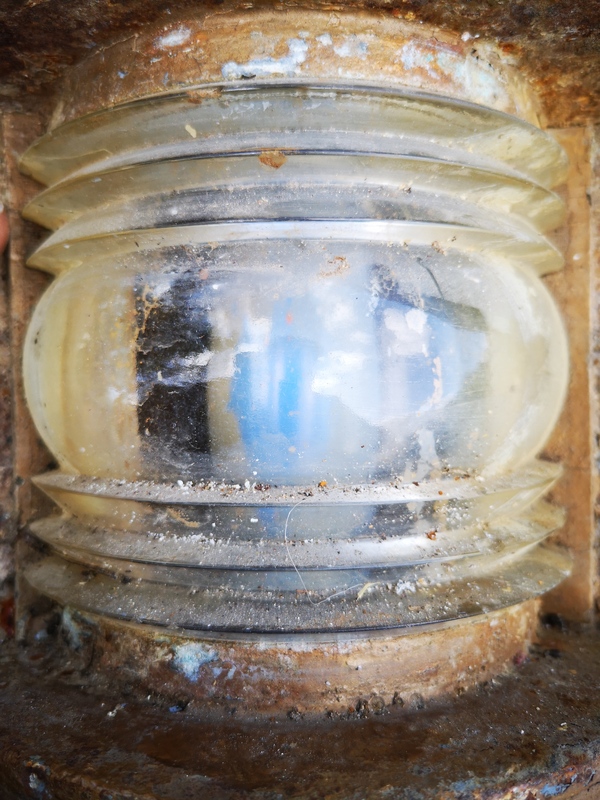 Old boat position light