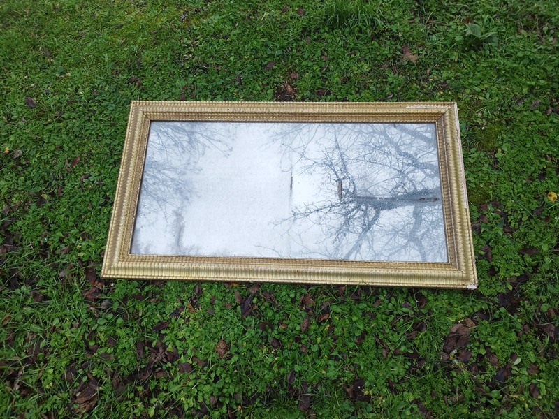 Large Louis Philippe gilded mirror