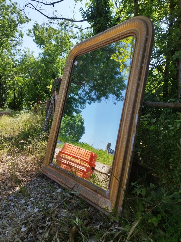 Large Louis Philippe mirror