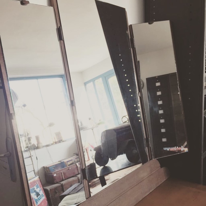 Large restored 1950s triptych