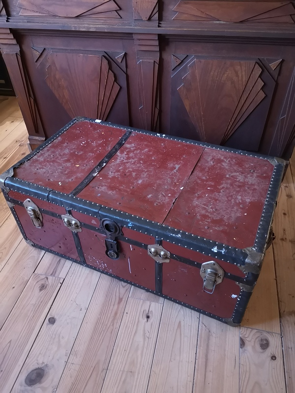 Large travel trunk 1900