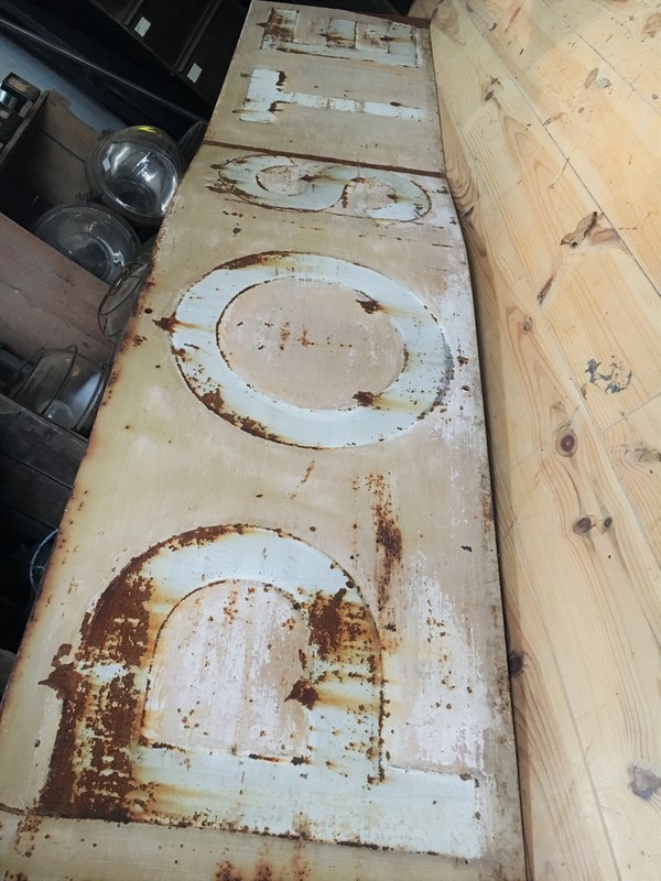 Large SNCF POSTE plate