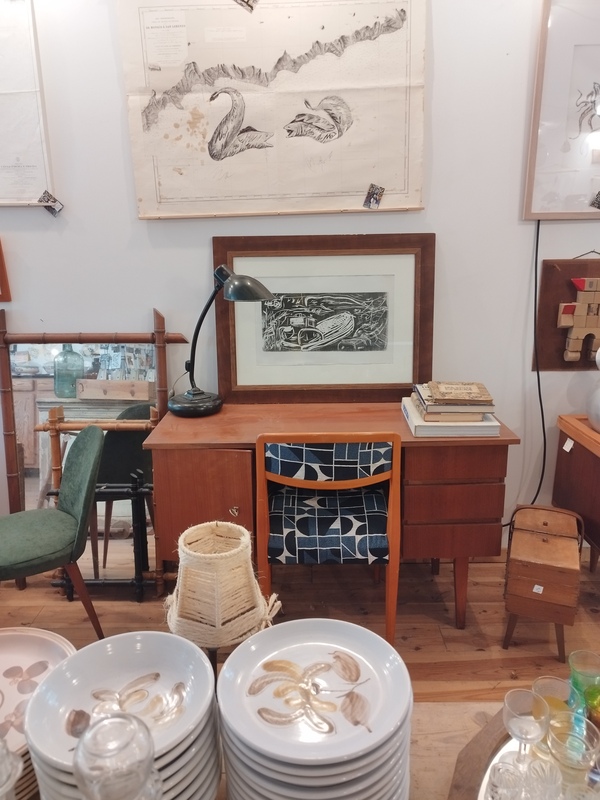 Engraving of Barges on Oyster Park 