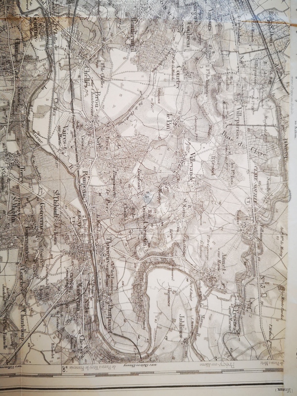 Chartier engraving map of Paris VII 1943