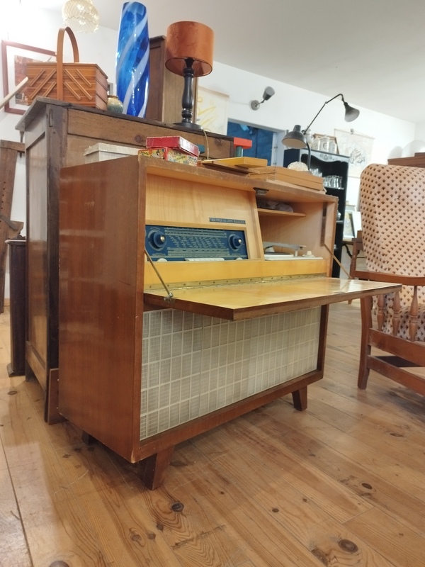 His Master's Voice Record Player Radio Cabinet from the 50s