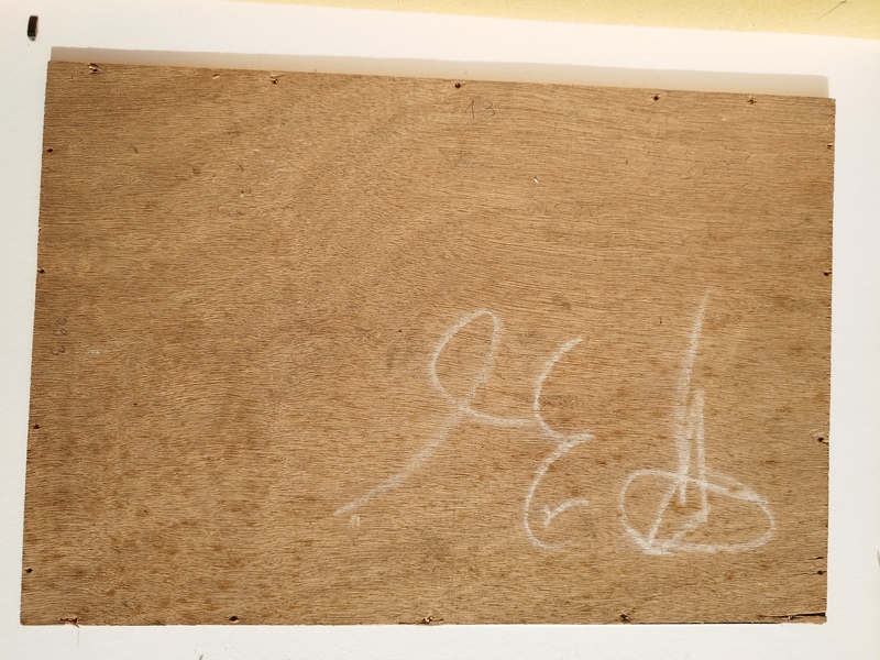 Oil on marine wood 1957