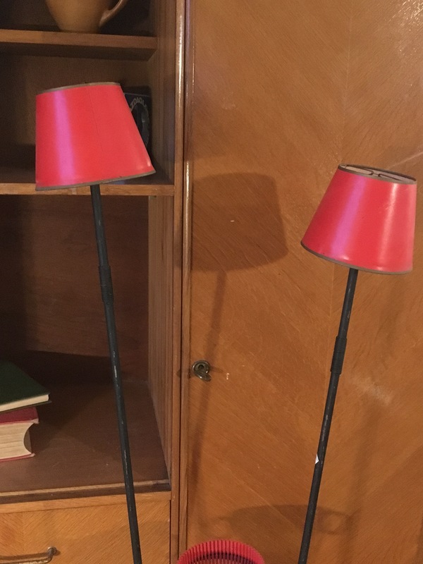 Floor lamp 50s pot holder