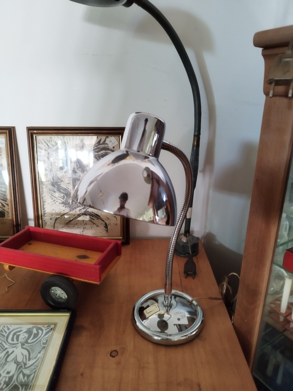 60s chrome desk lamp