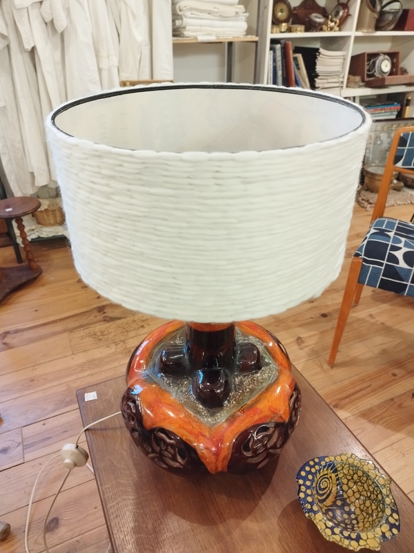 Vintage ceramic lamp 70s