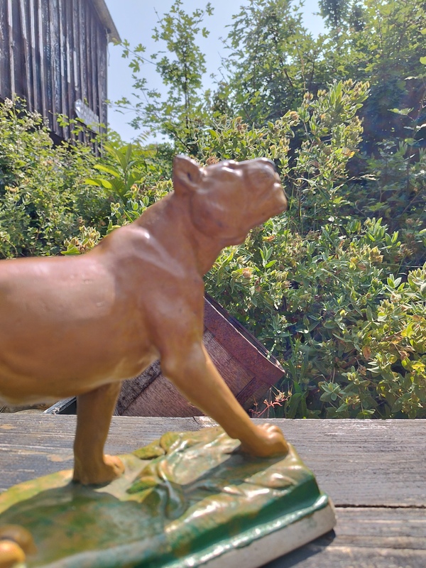 Lioness plaster Gaggini 20th century