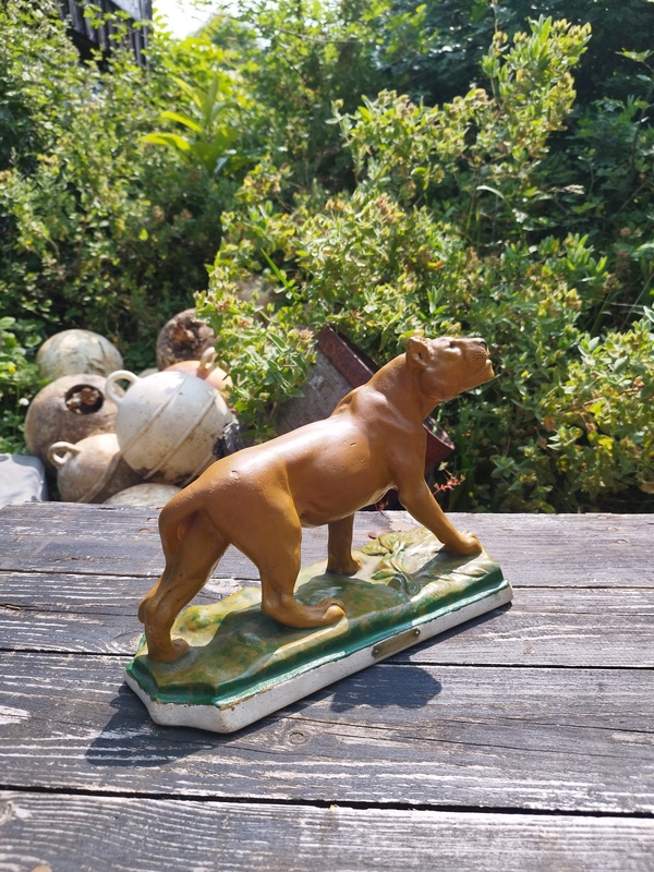 Lioness plaster Gaggini 20th century