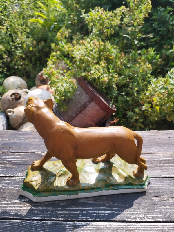 Lioness plaster Gaggini 20th century