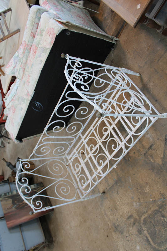 Old wrought iron bed