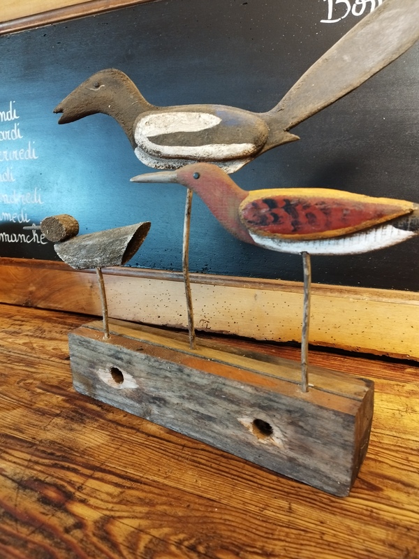 Wooden birds seaside decoration