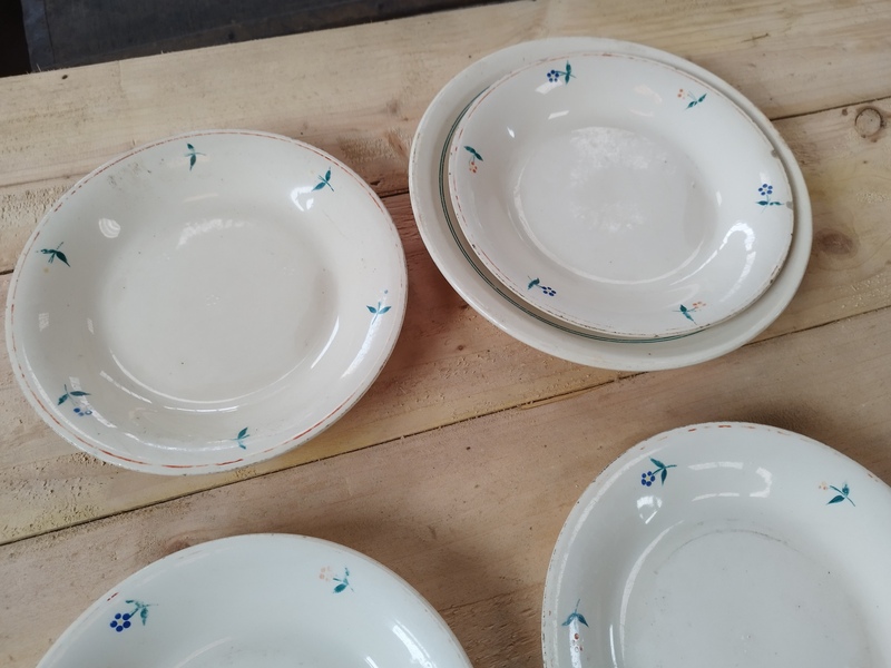 Lot of Moulin des Loups plates, 50s