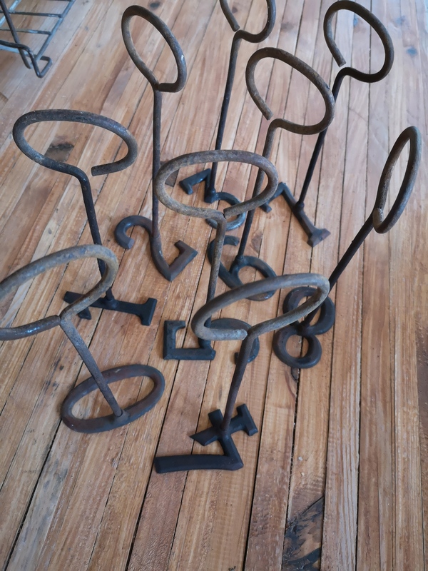 Set of 9 hot stamping irons