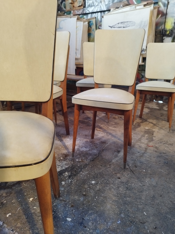 Set of six skai chairs 
