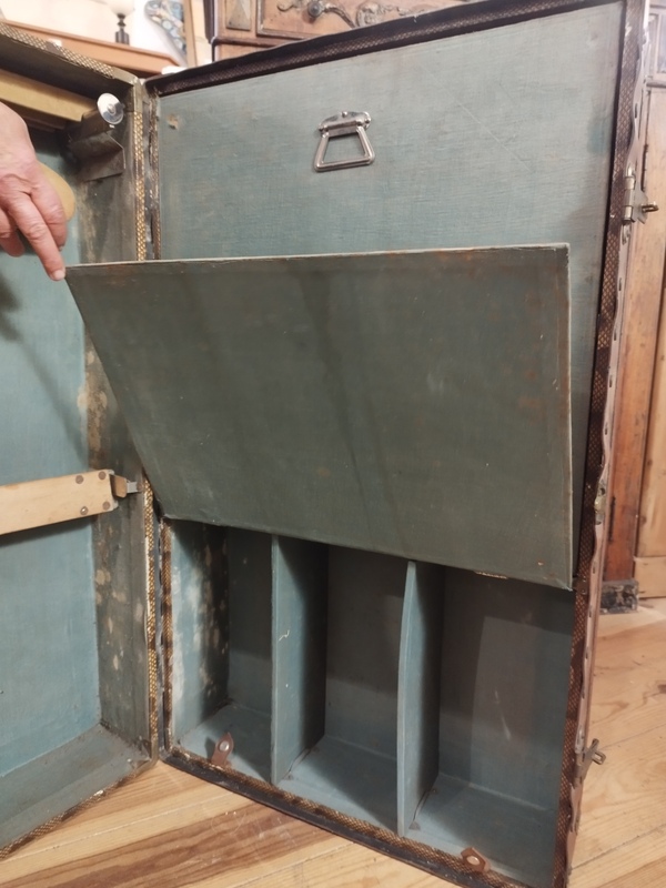Antique travel suitcase