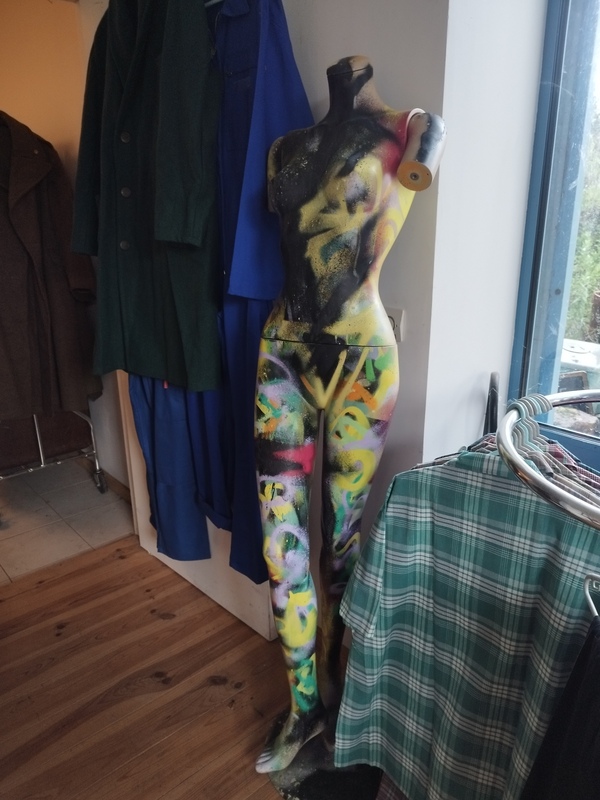 Vintage painted mannequin