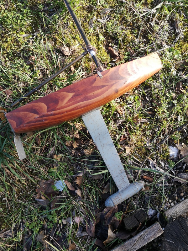 Folk art sailboat model
