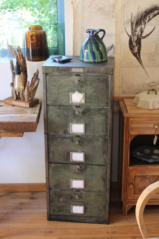 Metal cabinet with five doors 