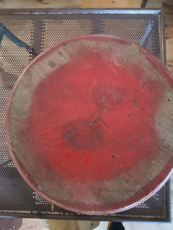 Metal wood workshop stool