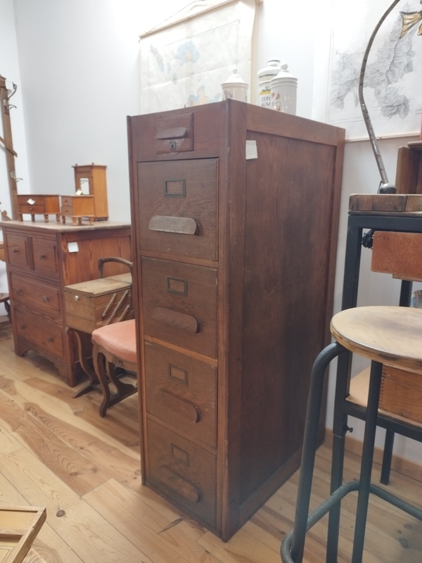 Wooden filing cabinet